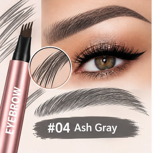 4-Tip Waterproof Eyebrow Pen | Natural Hair-Like Strokes