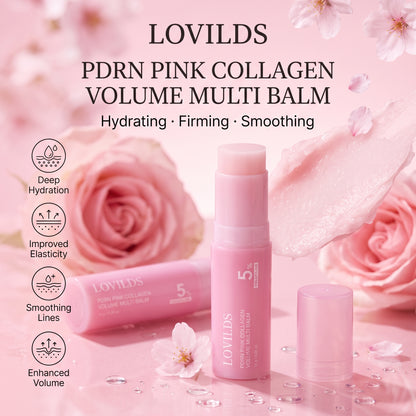 Last Day Buy 1 Get 1 Free LOVILDS Korean PDRN Pink Collagen Volume Multi Balm