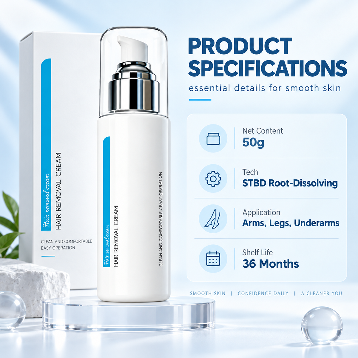 Hair Removal Cream – Gentle for Sensitive Skin