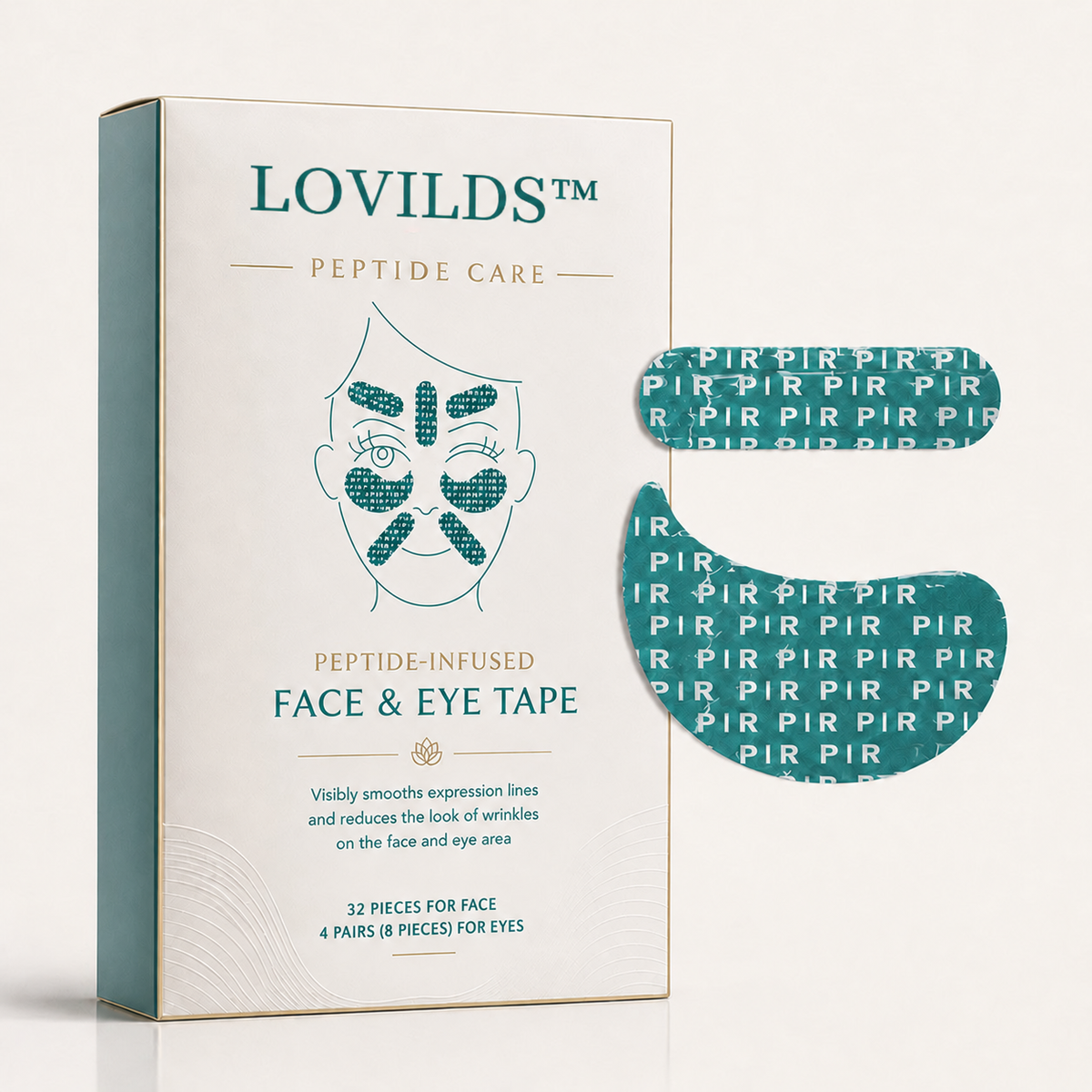 LOVILDS™ Radiance Lift Peptide Face & Eye Tape