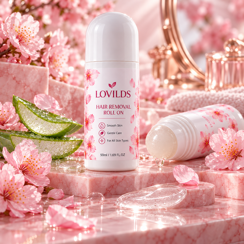 LOVILDS Gentle Smooth Roll-On Hair Removal Cream