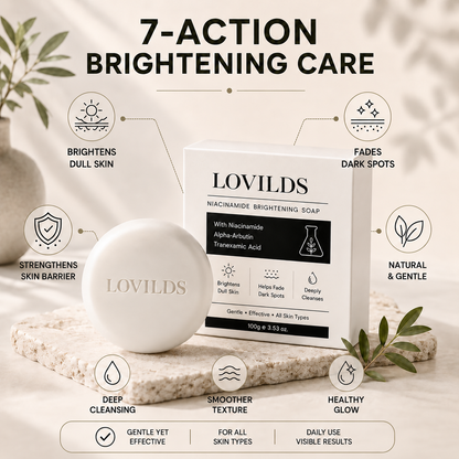 Niacinamide Brightening Soap for Dark Spots, Freckles, Acne Marks & Uneven Skin Tone
