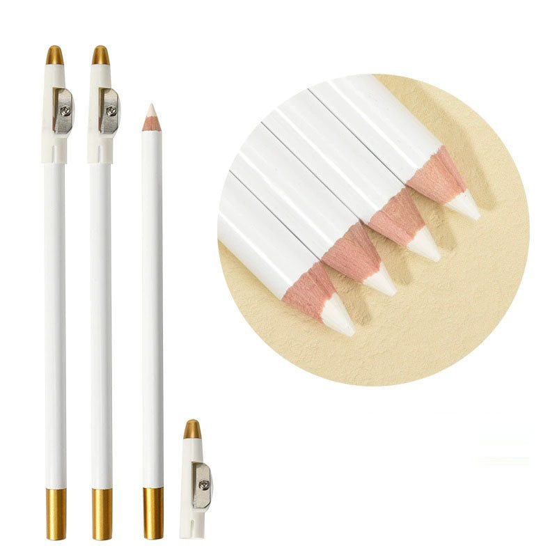 12pcs Wooden Eyebrow Pencil with Sharpener