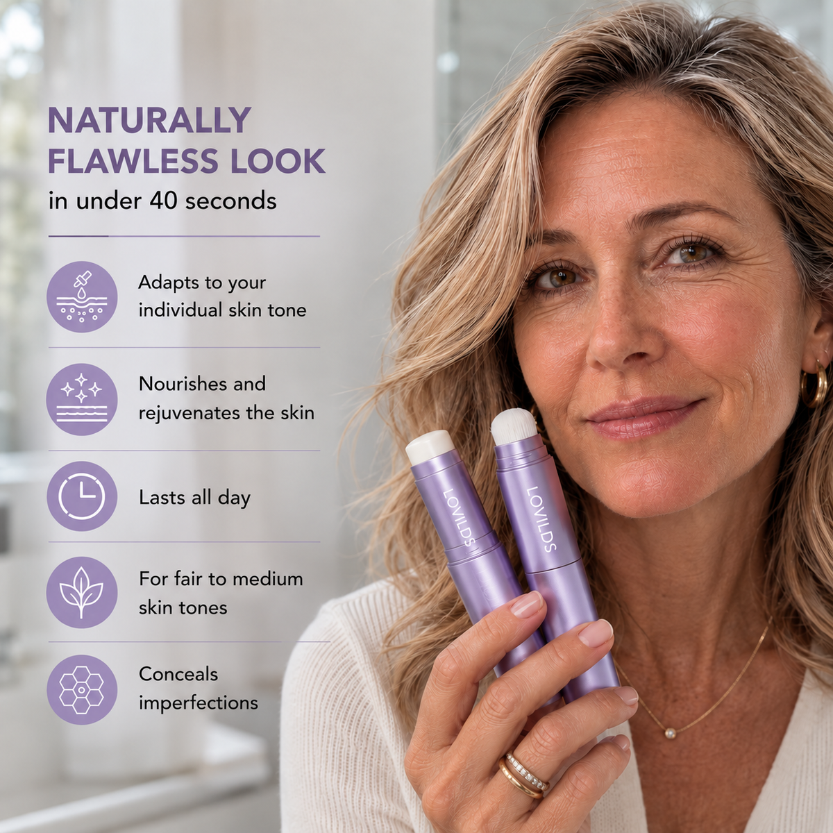 Changing Foundation Stick  – The stick that makes mature skin glow again