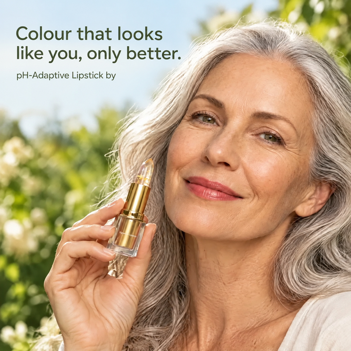 Color-adapting lipstick balm