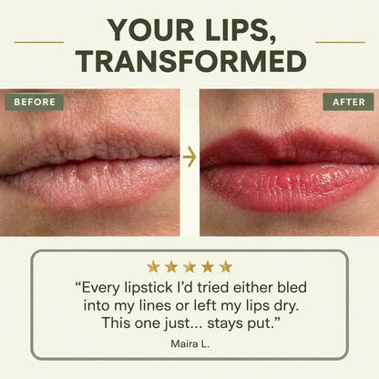 Lipstick for Mature Lips-2-in-1 Color-Adapting Lipstick & Balm