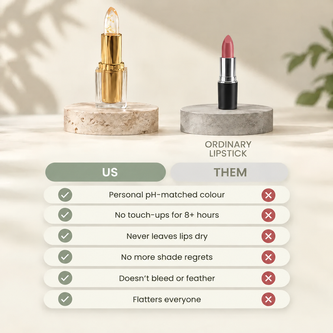 Lip color comparison